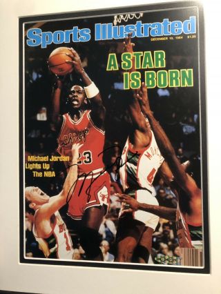 Michael Jordan Bulls Signed Sports Illustrated Cover Star Is Born Uda Auto Rare
