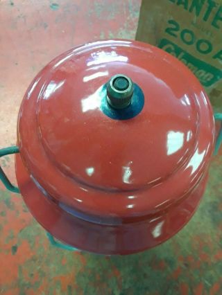 Vintage Coleman Lantern 200A 1951 Christmas Lantern - Red and Green 5