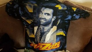Vintage Wwf Razor Ramon T Shirt Sz L/xl All Over Print 1990s 90s Wrestling Tee