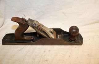 VINTAGE STANLEY BEDROCK 605 WOOD PLANE CORRUGATED BOTTOM 14” 2