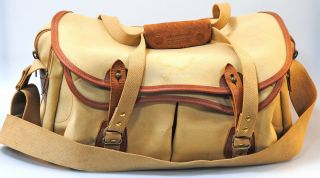 Classic Vintage Billingham Pro Canvas / Leather Gadget Bag - Similar Size To 445