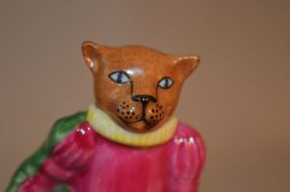 Vintage Limoges French Figural Trinket Box – Standing Cat in Old English Clothes 6