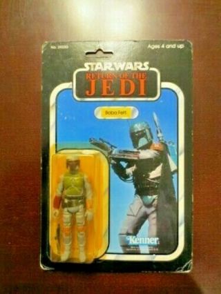 Boba Fett Vintage Rotj Return Of The Jedi 77 Back Moc Figure Star Wars Afa?