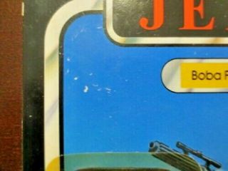 Boba Fett VIntage ROTJ Return of the Jedi 77 back MOC figure Star Wars AFA? 6