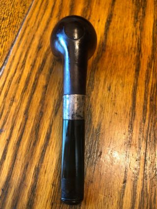 RARE VINTAGE SILVER Loewe/L & Co Briar TOBACCO SMOKING PIPE 8