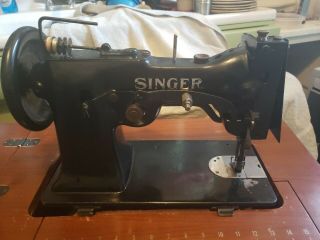 Vintage Heavy Duty Commercial Industrial Singer Sewing Machine Model 107 107w1