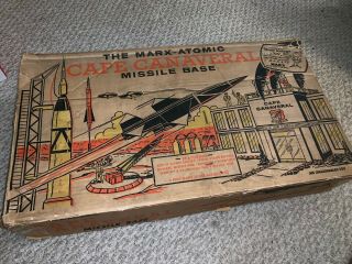 Vintage Marx Cape Canaveral Missile Base Set W/ Box