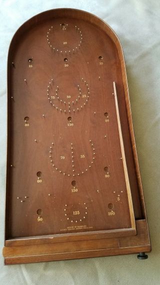 Bagatelle Traditional Wooden Crafted Tabletop Pinball Game Kid 