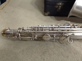 Vintage Conn Chu Berry Eb Alto Saxophone Silver Saxophone In 8