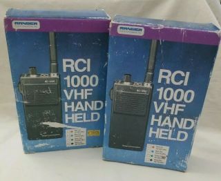 2 - Nos Vintage 1992 Ranger Rci 1000 Vhf Handheld Portable Radio