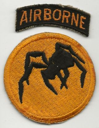 Ww2 Ghost Phantom 135th Airborne Shoulder Sleeve Patch Glue Residue On Back