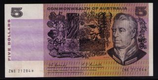 Star Note Australia $5 Coombs - Randall R202s Gvf Rare Offer With Affordable Price