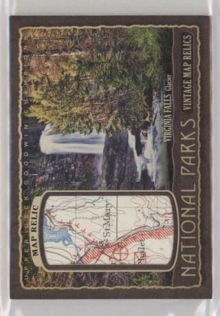 2019 Goodwin Champions National Parks Vintage Maps Glacier Virginia Falls /10