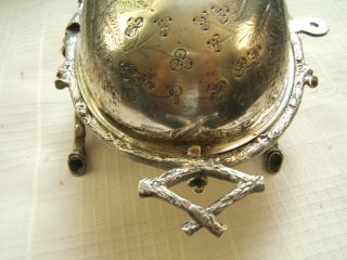 ENGLISH SILVERPLATE ELABORATE COVERED BUTTER AESTHETIC 3