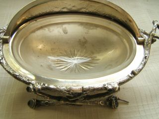 ENGLISH SILVERPLATE ELABORATE COVERED BUTTER AESTHETIC 5