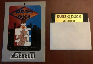 Russki Duck,  Apple Ii 2 Vintage Video Game,  Gebelli