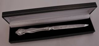 Solid Silver Vine Leaf Letter Opener Sheffield 1845 2