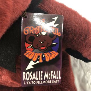 Grateful Dead Bear Rosalie McFall Teddy Bear Fillmore East 1970 Plush Doll Vtg 2