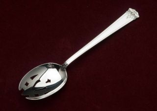 Trianon By International Sterling Silver - Pierced Table Serving Spoon