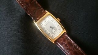 Vintage Hamilton 6172 Watch Registered Edition Gold Tone 15 Jewels