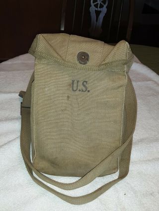 Ww2 Us Army Mess Kit U.  S.  Dated 1942 With Pouch