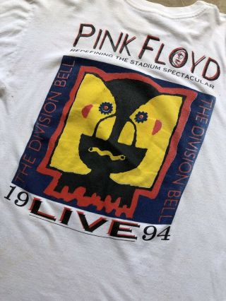 Vintage Pink Floyd The Division Bell Tour T Shirt 1994 XL Single Stitch 4