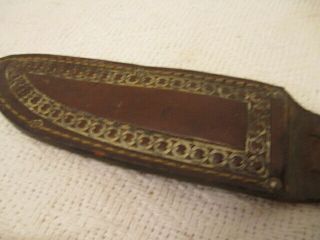 Vintage JEAN CASE CUT CO Little Valley NY Fixed Blade Hunting Knife w/Sheath 7