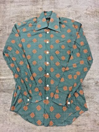 Vintage Men ' s 70 ' s Disco Print Shirt x 25 2