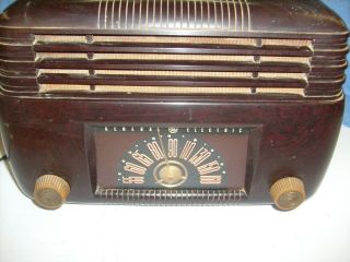 General Electric Vintage radio model 100 Bakelite Tube Antique Ge 2