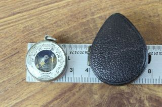 Rare Miniature 1 inch Antique Pocket Barometer,  T.  Chapman,  Glasgow,  circa 1880 3