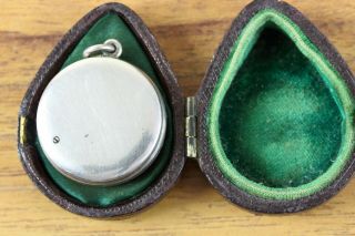 Rare Miniature 1 inch Antique Pocket Barometer,  T.  Chapman,  Glasgow,  circa 1880 6