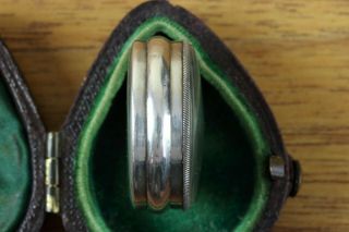 Rare Miniature 1 inch Antique Pocket Barometer,  T.  Chapman,  Glasgow,  circa 1880 7