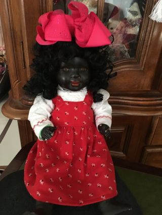 Antique Black German Kwg Simon Halbig Doll 17 Inch Rare