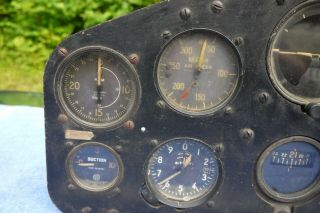 Vintage Airplane Aircraft Instruments Instrument Panel Dashboard WW2 Era 2