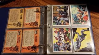 Vintage 1966 Topps BATMAN BLACK BAT COMPLETE SET 55 cards 4