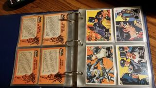 Vintage 1966 Topps BATMAN BLACK BAT COMPLETE SET 55 cards 6
