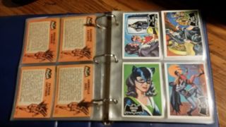 Vintage 1966 Topps BATMAN BLACK BAT COMPLETE SET 55 cards 7
