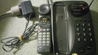 Rare Vintage 90 ' s ? SANYO Tebura Compander Cordless Phone Home Telephone 4