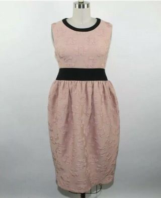 Orla Kiely Pink Vintage 1960’s Style Raised Flower Dress Size 10
