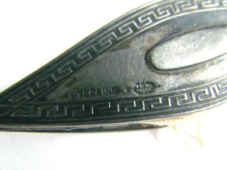 Antique Edwardian Webster Sterling Silver Tatting Shuttle No Monogram Lace Maker 2