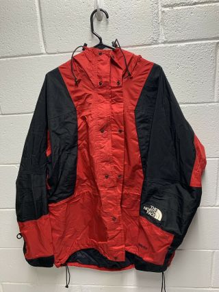 Vintage The North Face Gore Tex Jacket Mens Size Xl Black/red 90s