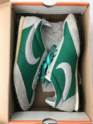 Nike Oregon Waffle Vintage Green White Size 13 Sneakers Running Retro