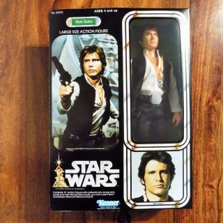 Vintage Star Wars Han Solo 1978 12 " Inch Doll Large Figure Boxed