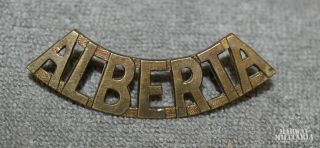 Ww2 Alberta Regiment (north Alberta Regt) Alberta Shoulder Title (inv 17960)