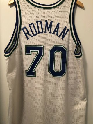 Dennis Rodman Vintage Nike Jersey Size 52 Dallas Mavericks