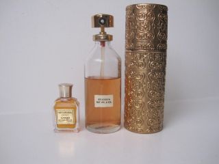 1/4oz Extrait Parfum,  2oz 60ml Eau De Toilette Bellodgia Caron Vintage Perfume