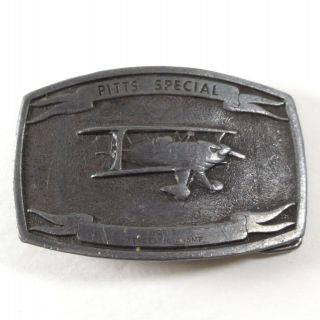 Vintage Pitts Special World Aerobatic Champ Belt Buckle 1974 Engin - Air Inc Lewis