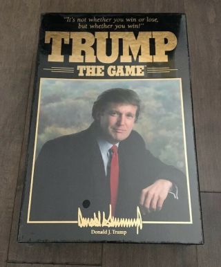 Factory 1989 Trump The Game Milton Bradley Donald Trump Vintage