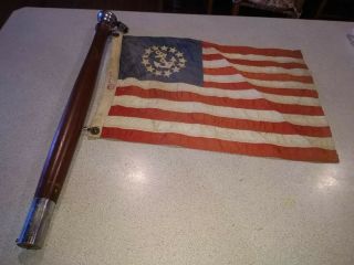 Vintage Chris Craft Lighted Stern Flag Pole