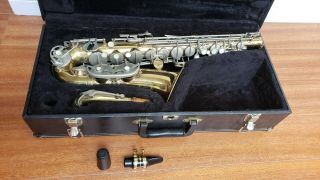Vintage Evette Alto Saxophone Made In Italy With Case